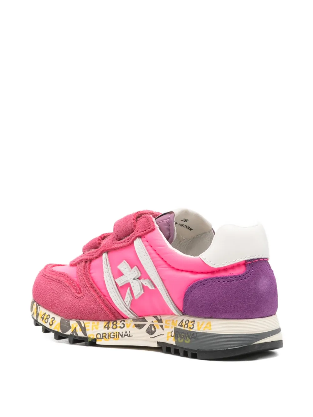 Premiata Kids Sky V touch-strap sneakers Roze