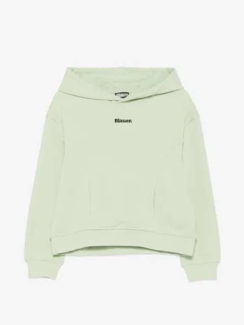 Blauer logo-embroidered hoodie