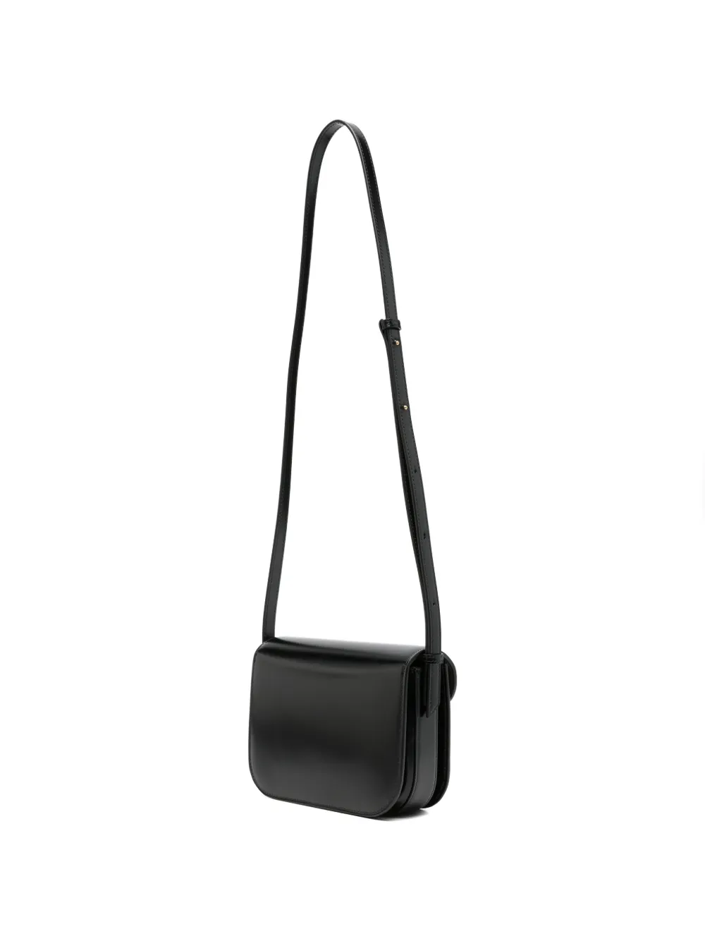 Calvin Klein Tilla leren schoudertas Zwart