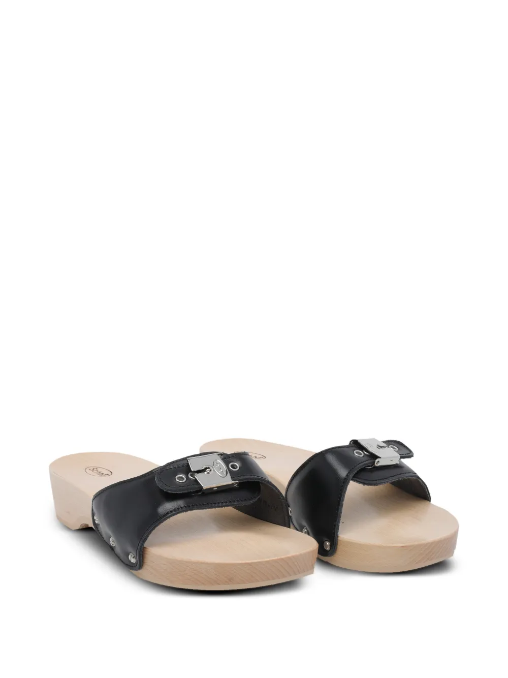 Scholl Pescura buckle-detail sandals Zwart