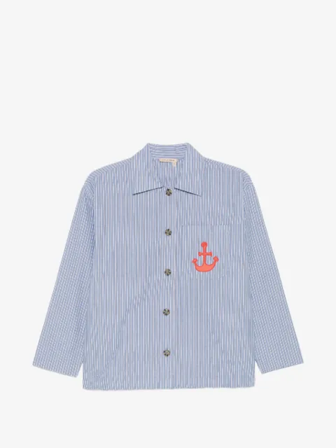 Stella Nova anchor-patch striped-pattern shirt