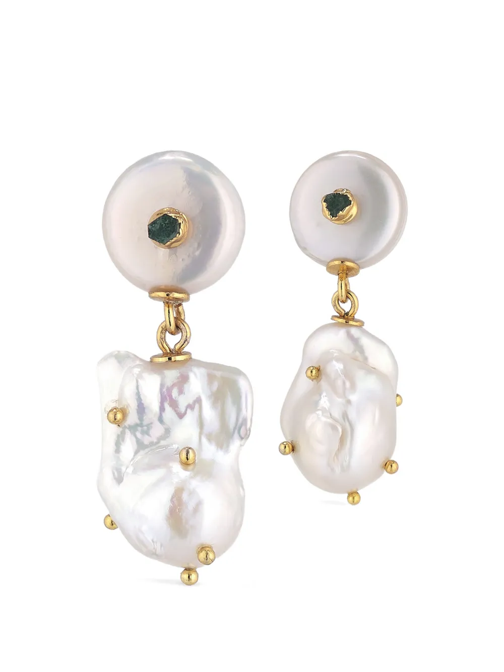 FENOMENA Ohrringe mit Barockperle - Gold