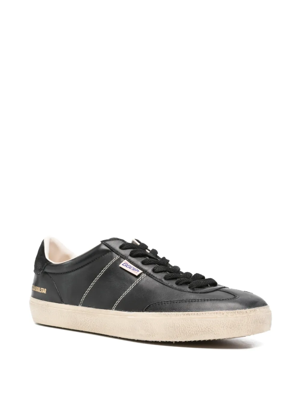 Golden Goose Soul Star contrast-stitch sneakers Zwart