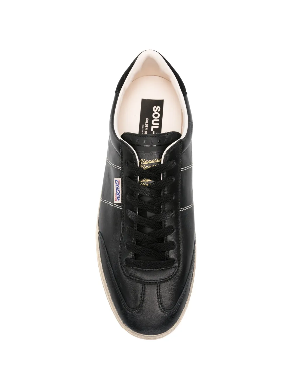 Golden Goose Soul Star contrast-stitch sneakers Zwart