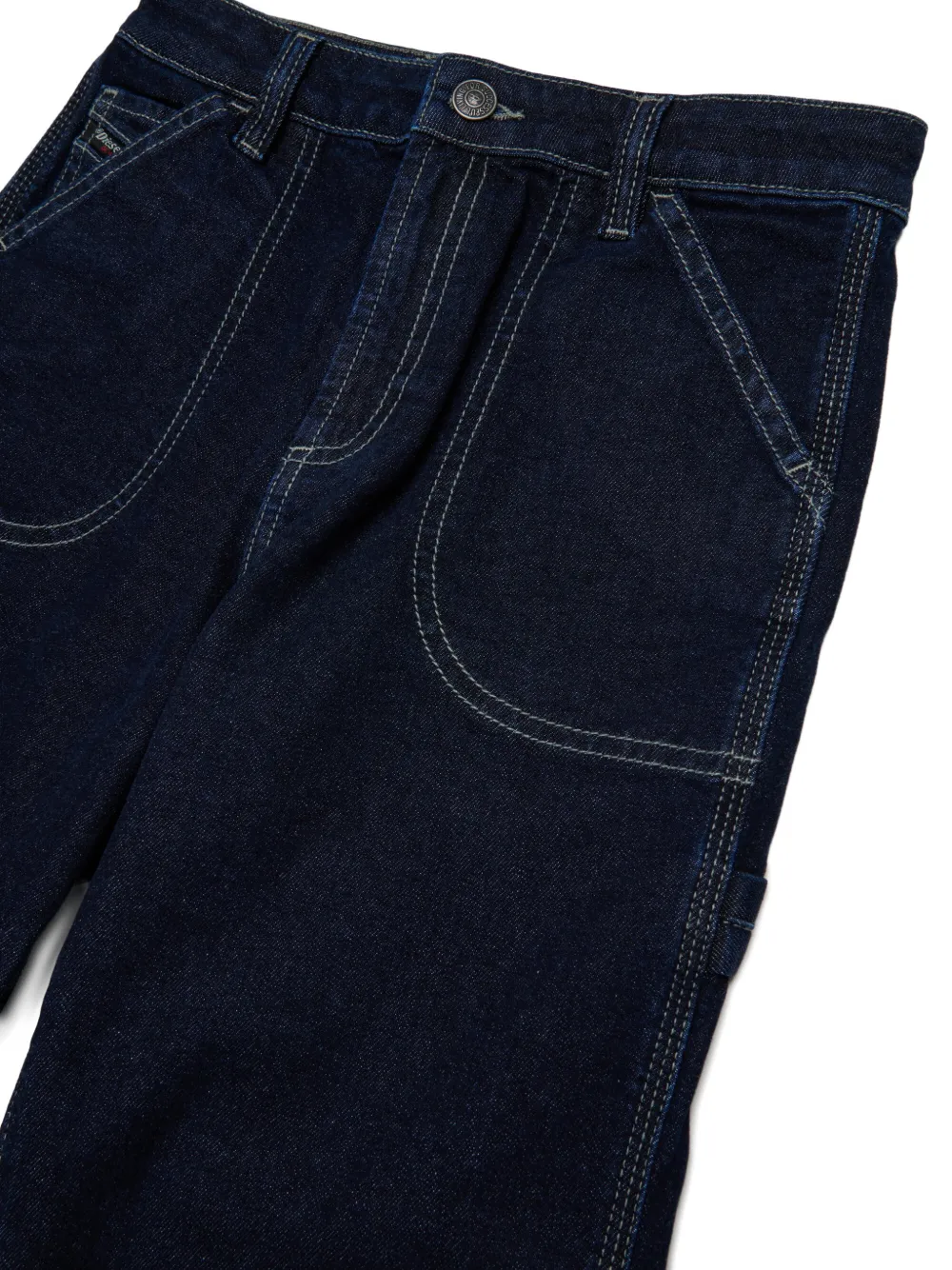 Diesel Kids Jeans met contrasterend stiksel Blauw