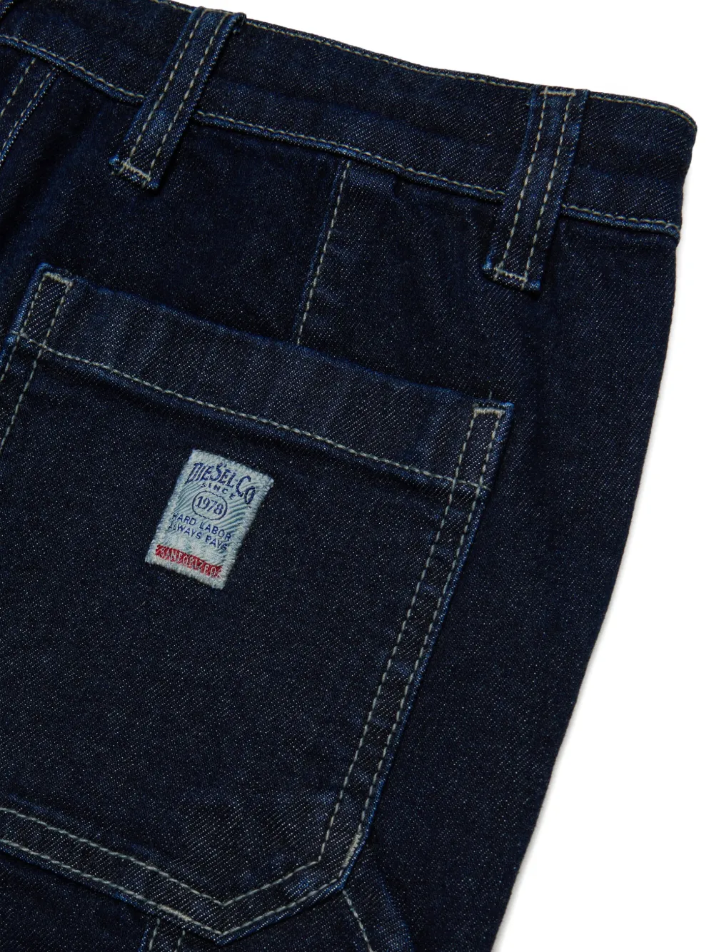 Diesel Kids Jeans met contrasterend stiksel Blauw