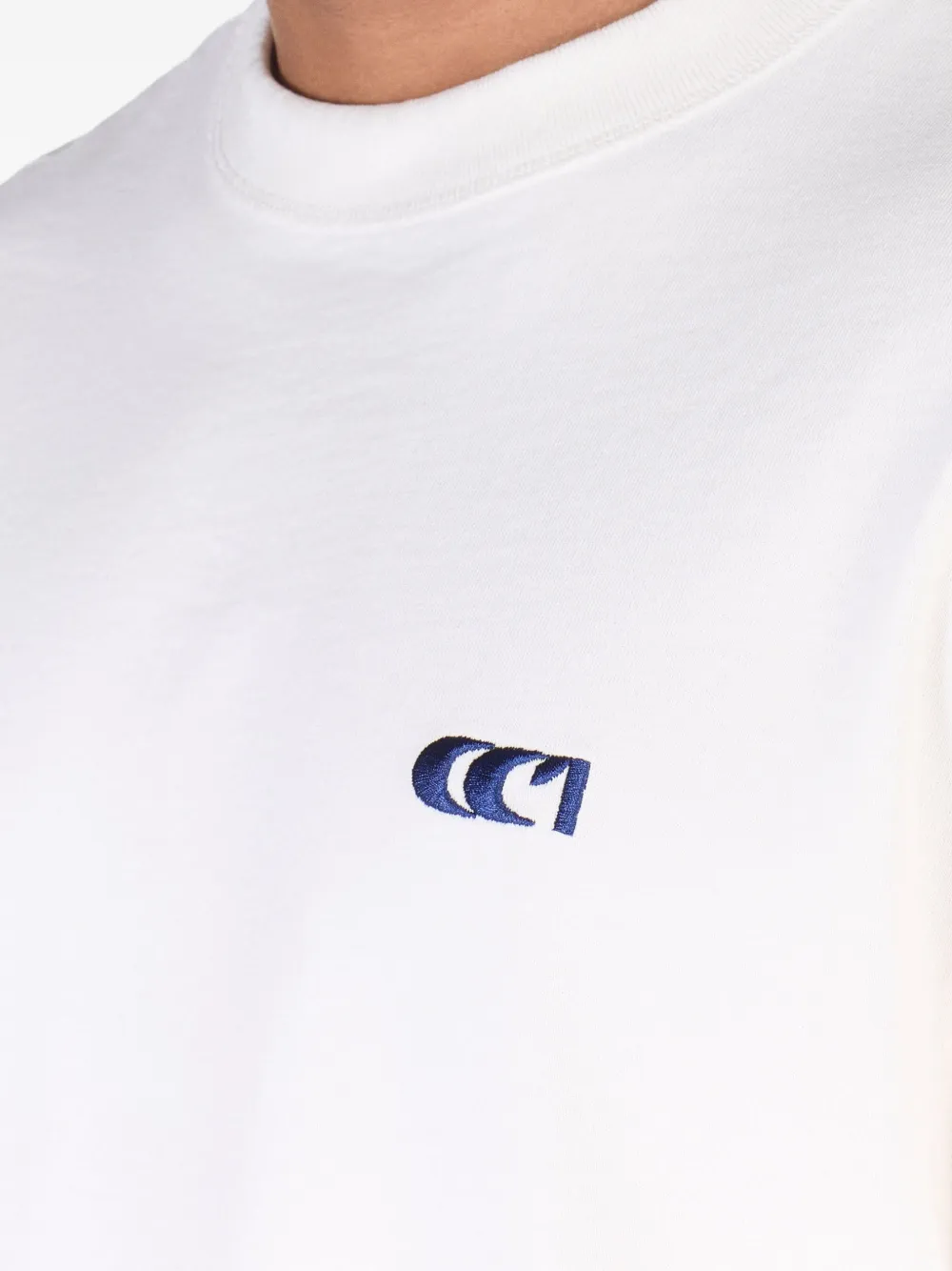 Ciaran Wave-c-print T-shirt In White