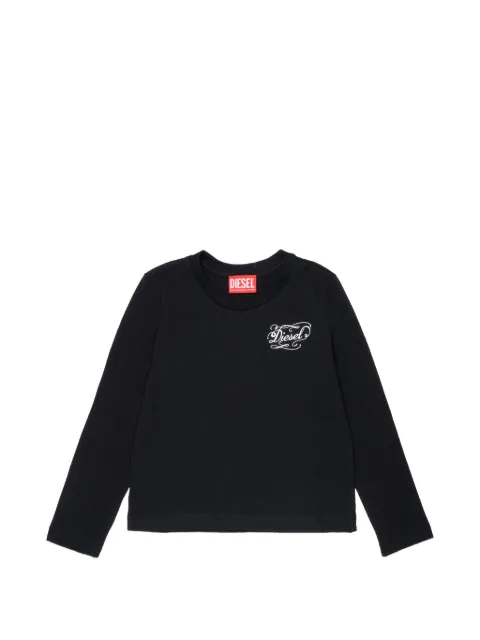 Diesel Kids logo-print long-sleeve T-shirt