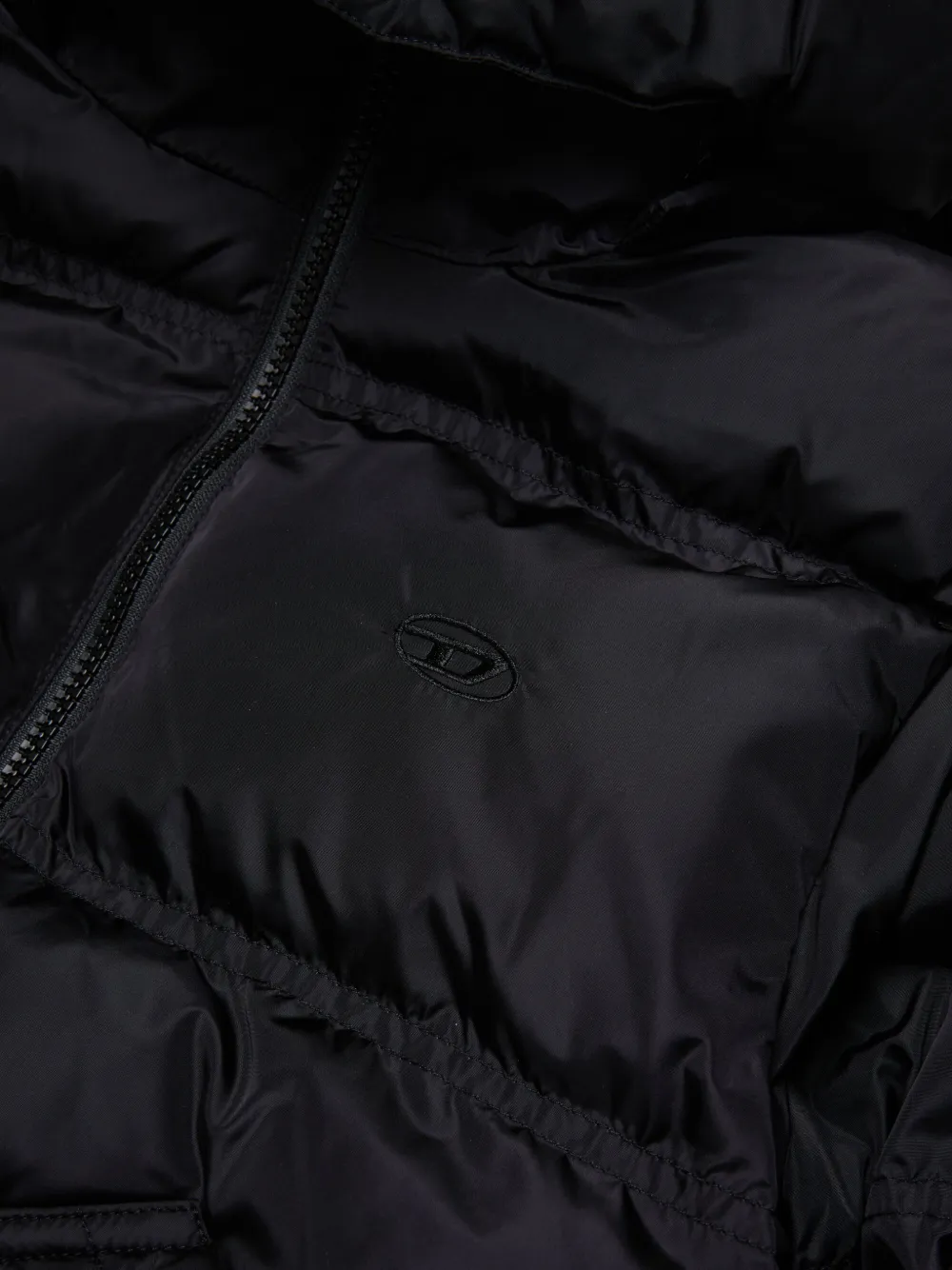 Diesel Kids Gewatteerd jack Zwart