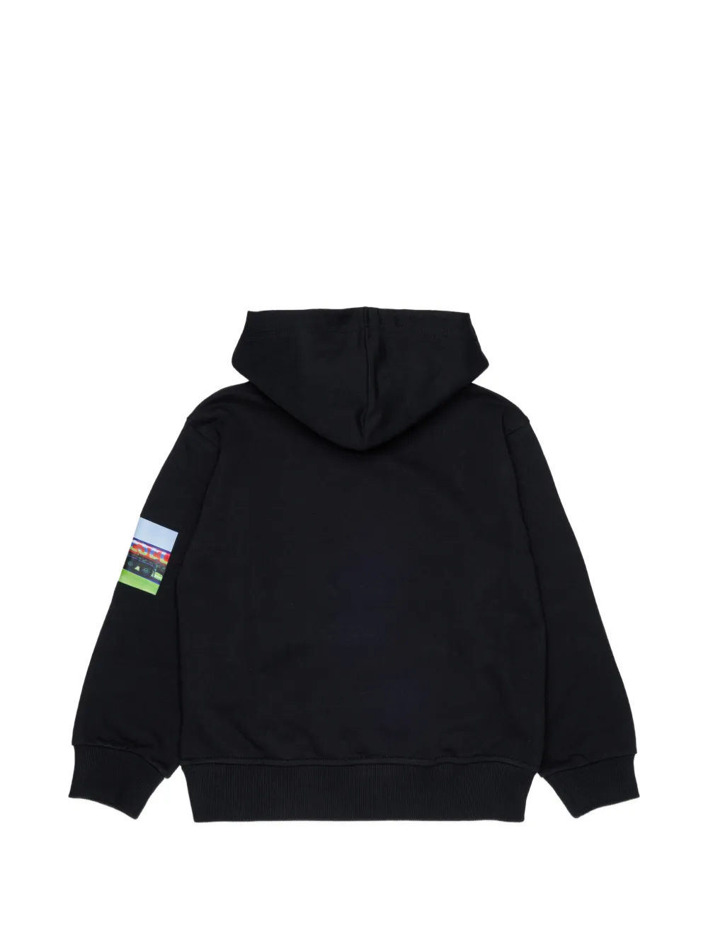 Diesel Kids Hoodie met logo Zwart