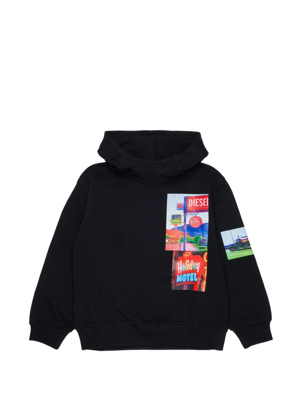 Diesel Kids Felpa con stampa - Nero