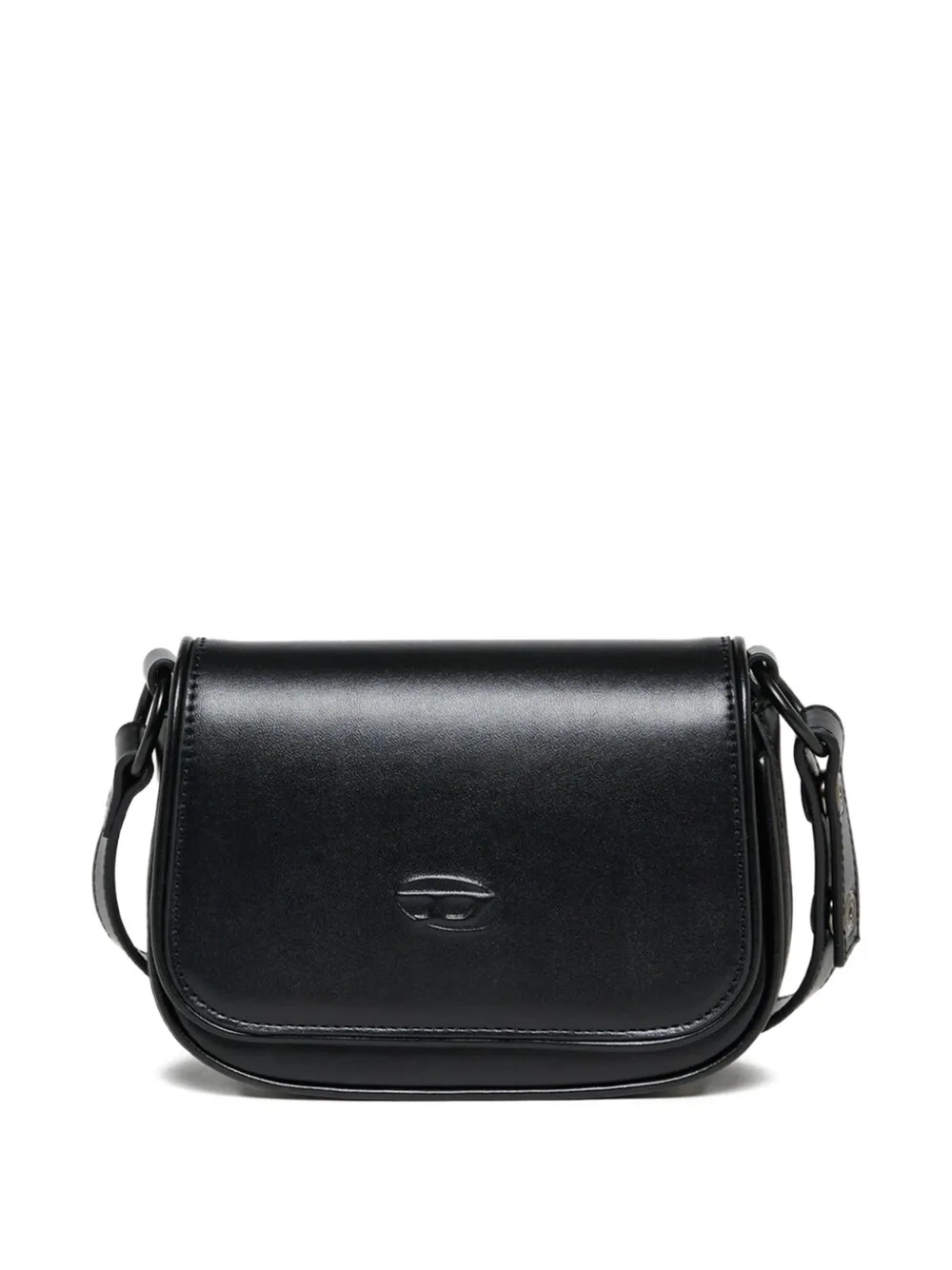 Diesel Kids Borsa a spalla con logo goffrato - Nero
