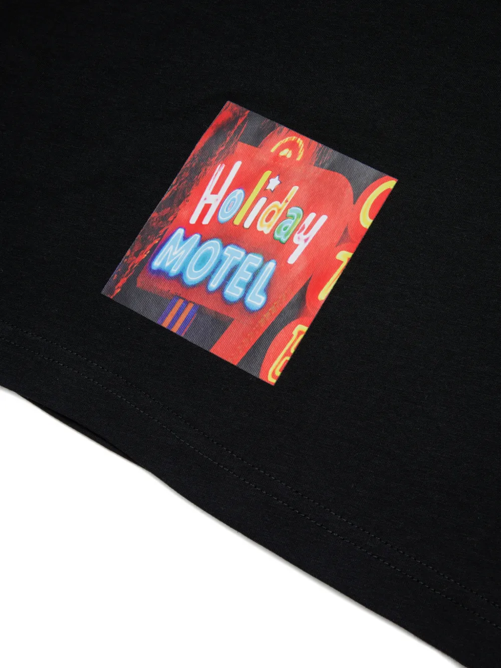 Diesel Kids T-shirt met grafische print Zwart