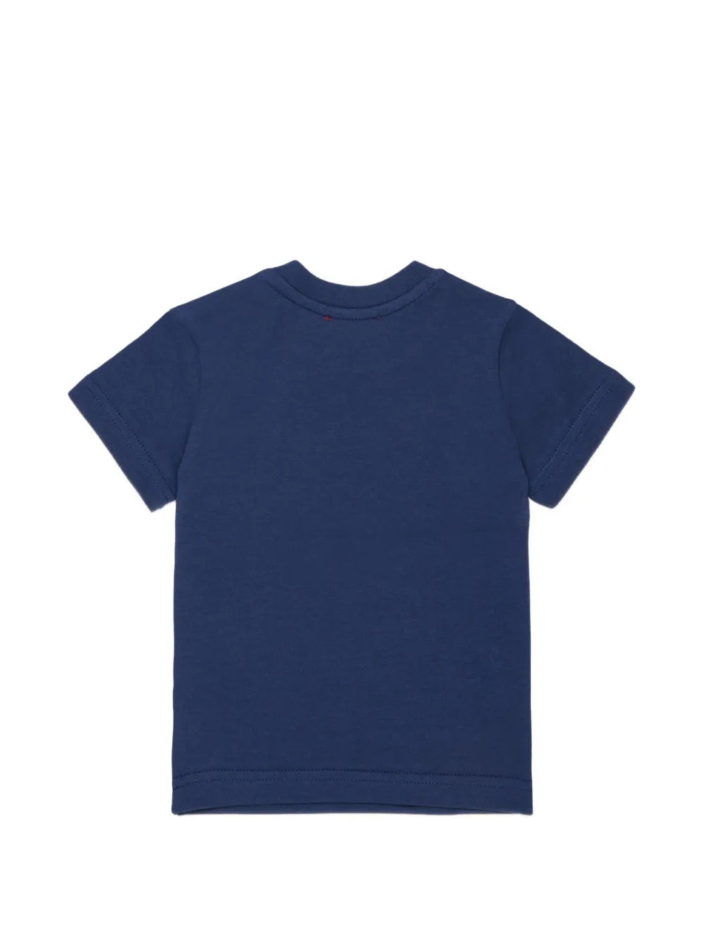 Diesel Kids T-shirt met drukknopen en logoprint Blauw
