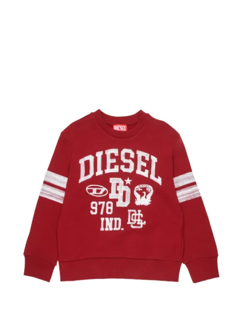 Diesel Kids sweatshirt with collegiate-style logo prints