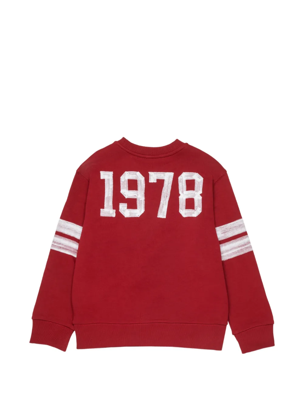 Diesel Kids sweatshirt with collegiate-style logo prints Rood