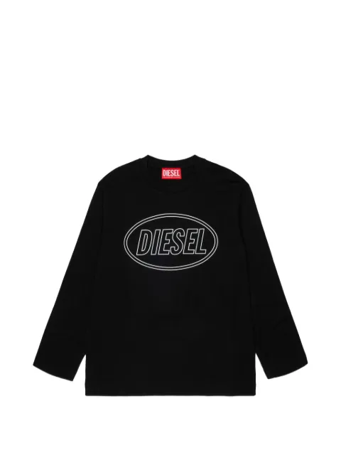 Diesel Kids logo-print long-sleeve top