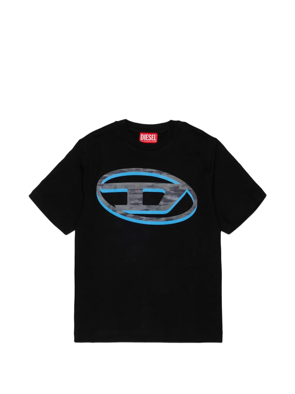 Diesel Kids T-Shirt mit Logo-Print - Schwarz
