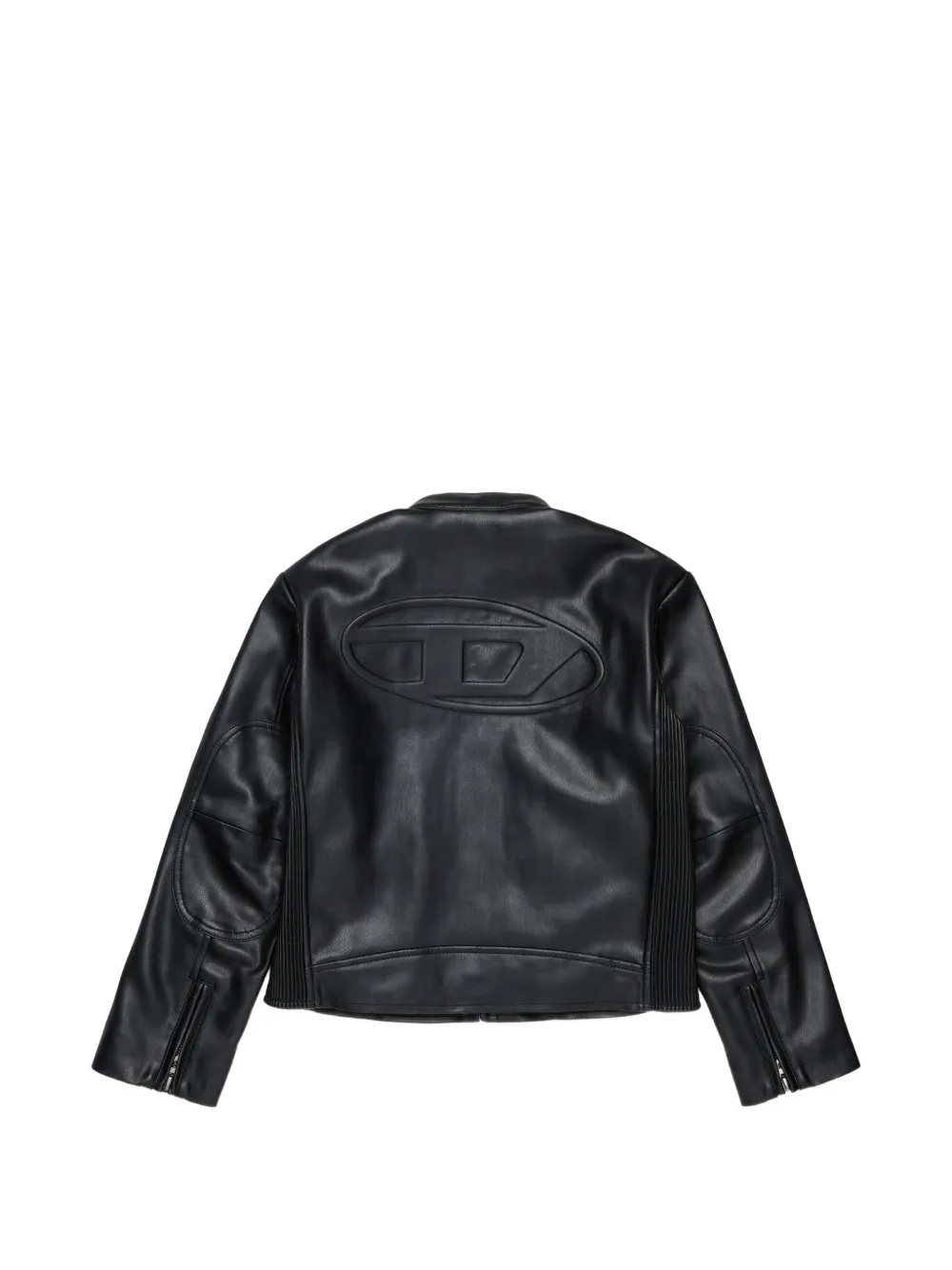 Diesel Kids Oval D bomberjack met logo-reliëf Zwart