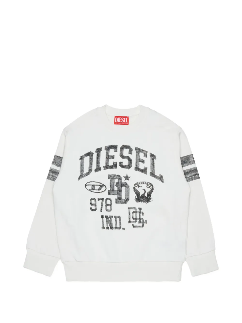 Diesel Kids Maglione con stampa - Bianco