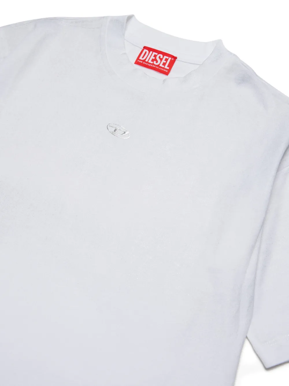 Diesel Kids T-shirt met geborduurd logo Wit