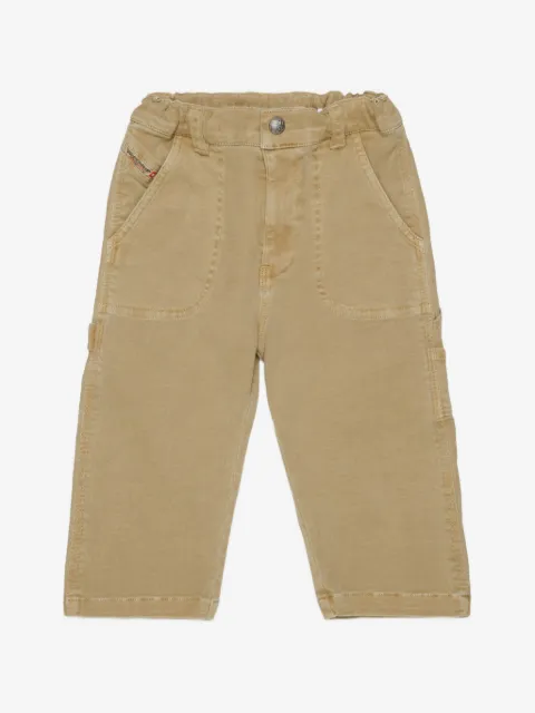 Diesel Kids logo-embroidered cargo pants