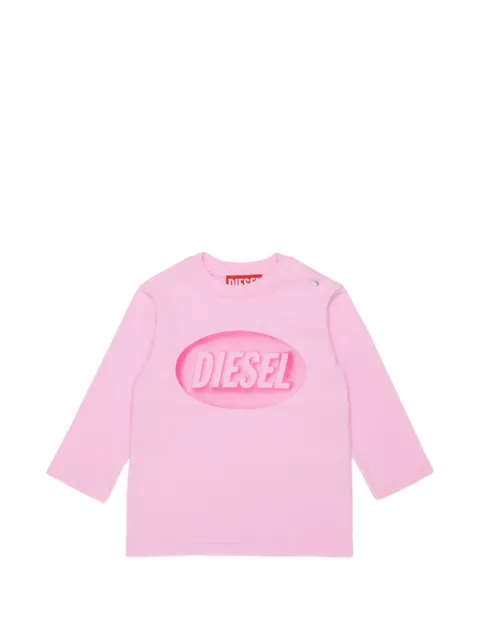 Diesel Kids logo-print long-sleeve T-shirt