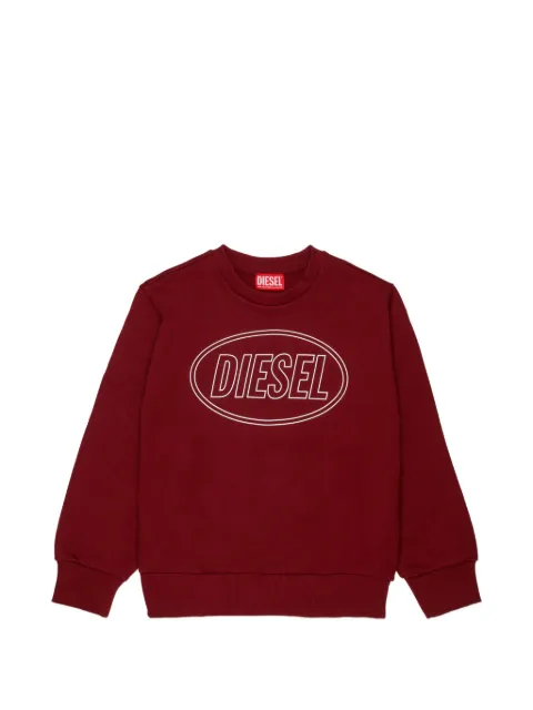 Diesel Kids 로고 프린트 스웨터