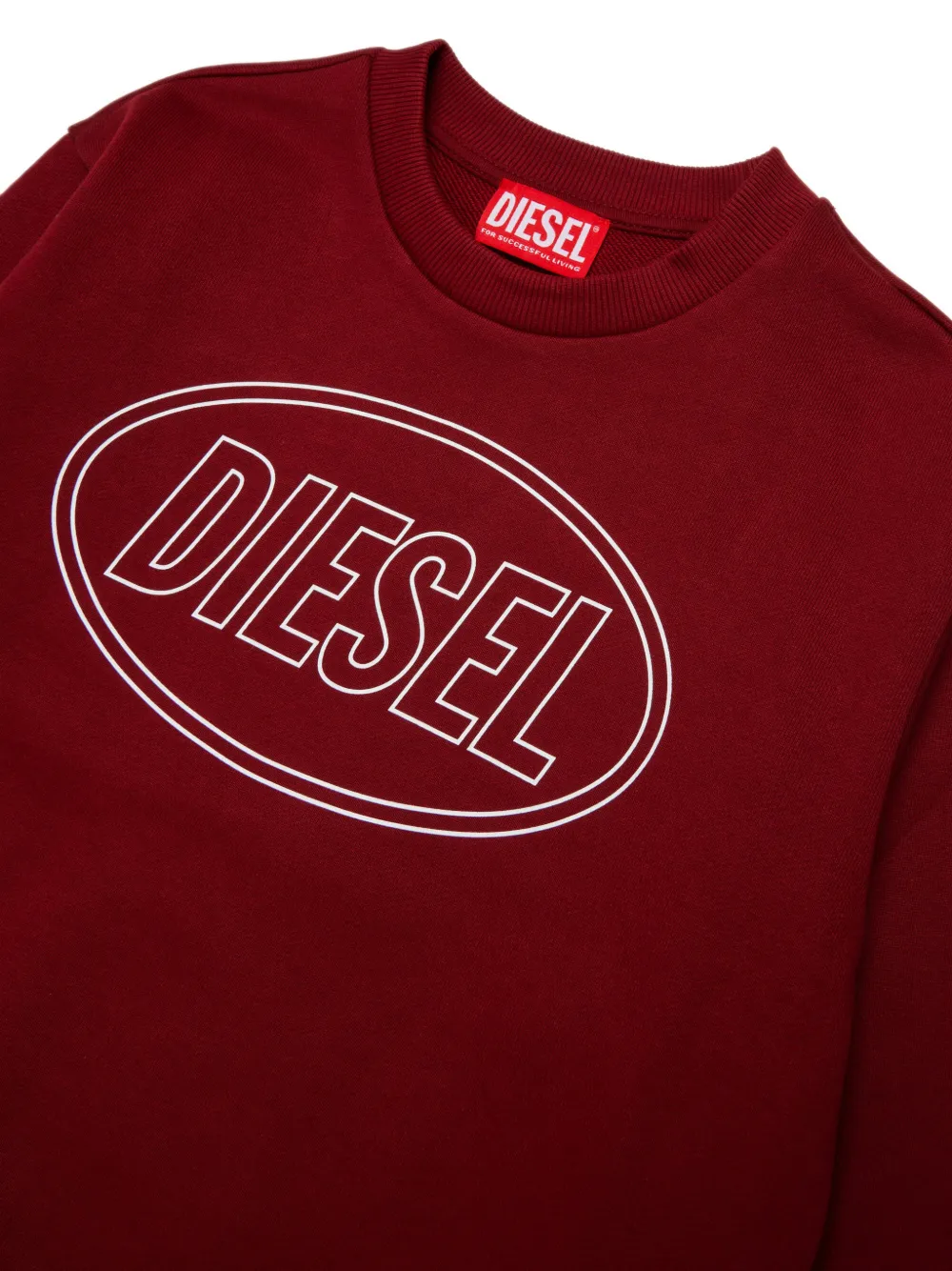 Diesel Kids Trui met logoprint Rood