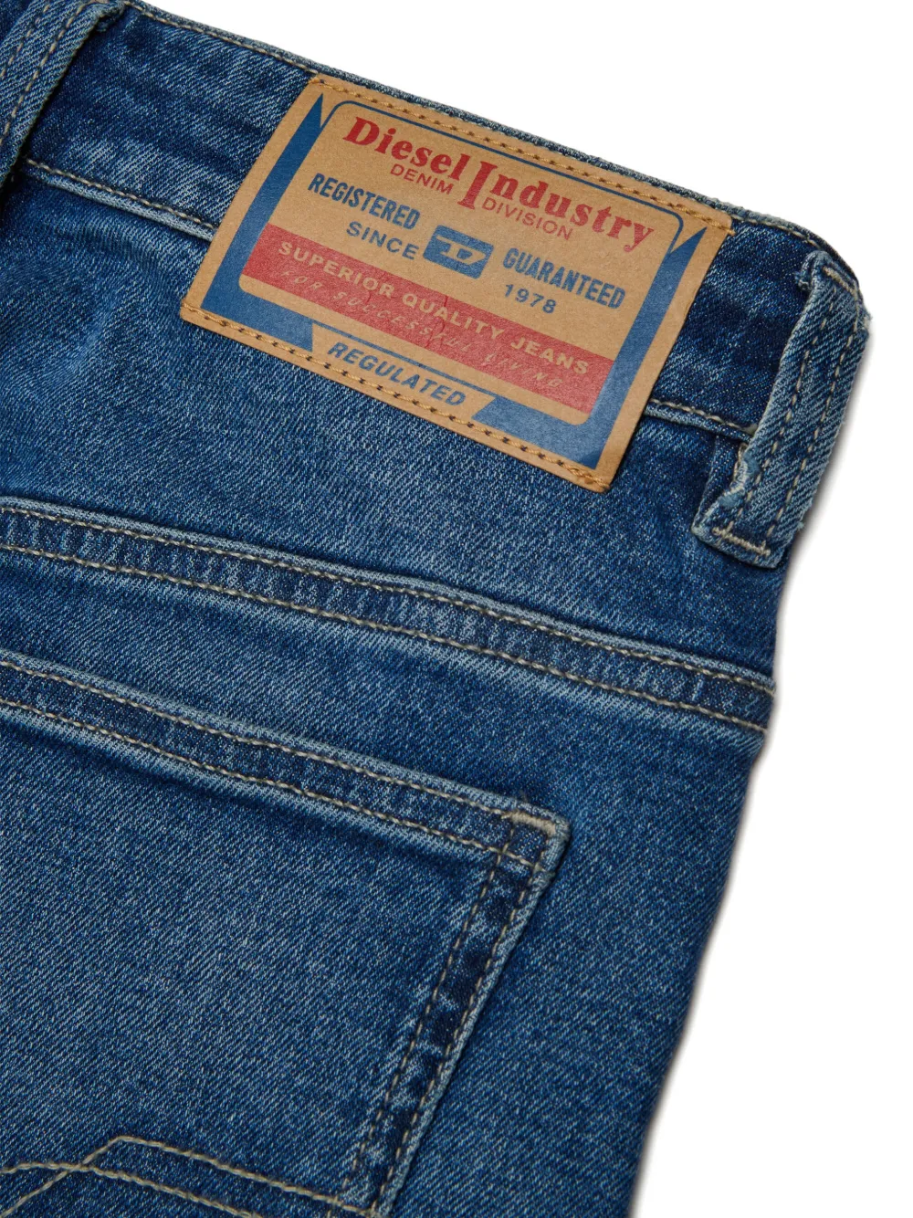 Diesel Kids D-Devon ruimvallende jeans Blauw
