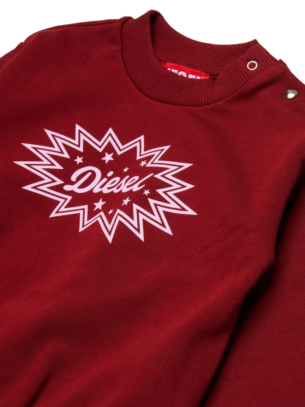 Diesel Kids Trui met logoprint Rood