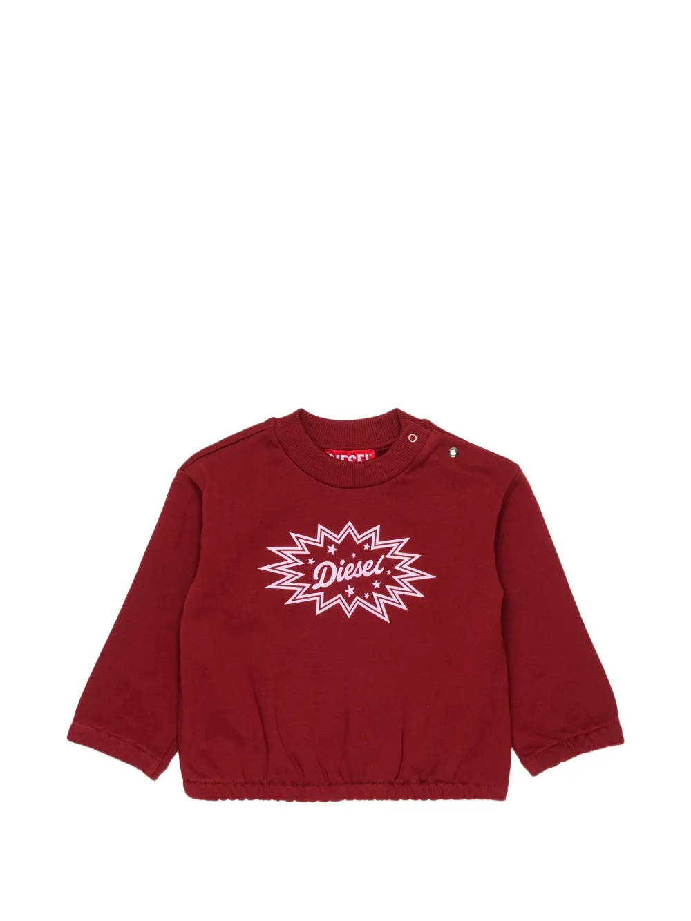 Diesel Kids logo-print sweater - Rot
