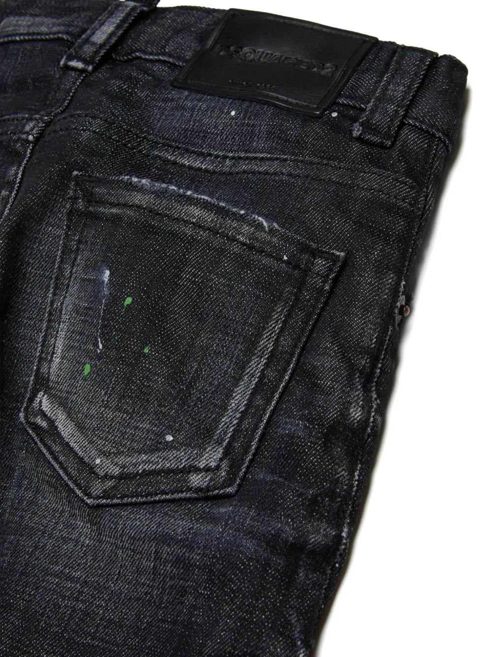 DSQUARED2 KIDS Gerafelde jeans Zwart