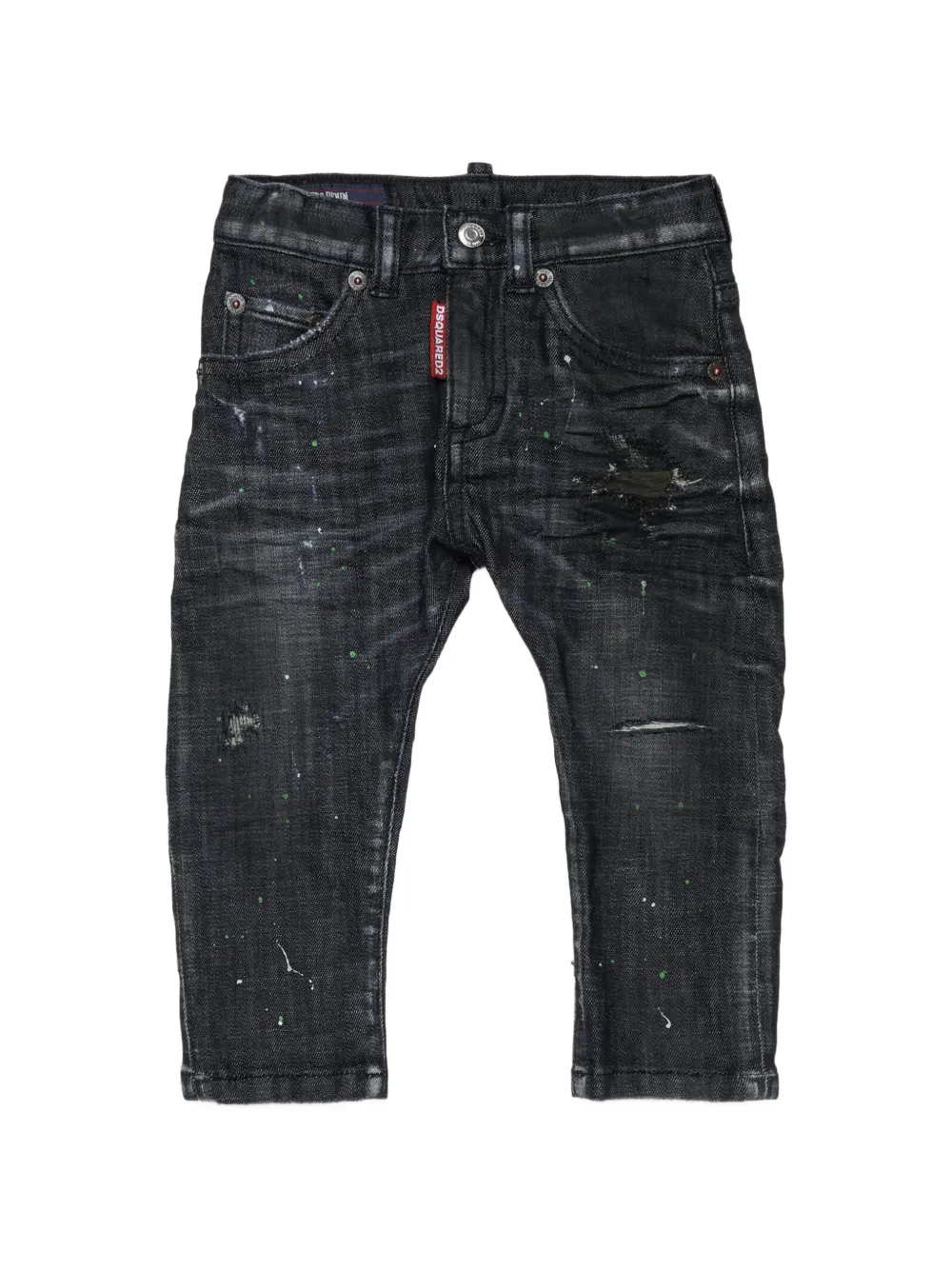DSQUARED2 KIDS Jeans con effetto vissuto - Nero