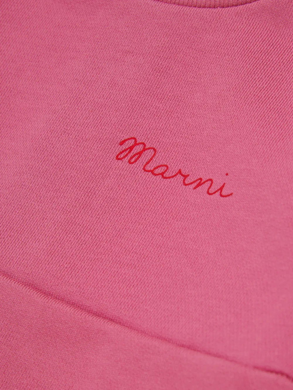 Marni Kids Jurk met logodetail Roze