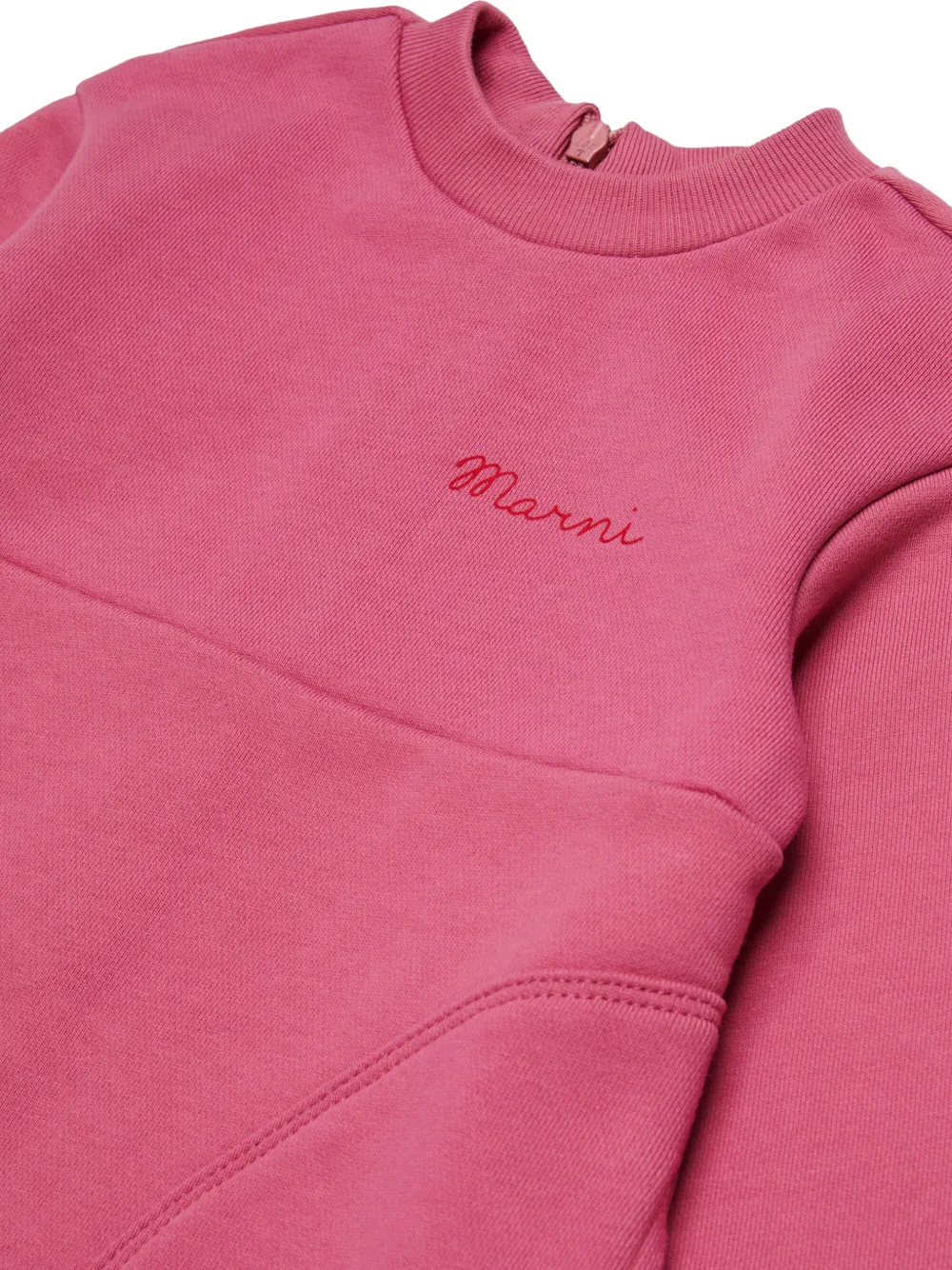 Marni Kids Jurk met logodetail Roze
