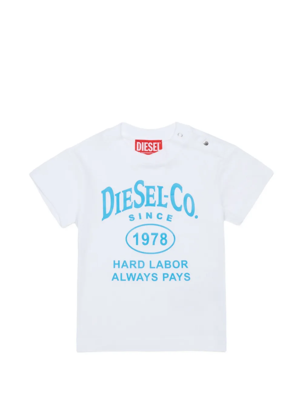 Diesel Kids T-shirt con logo - Bianco