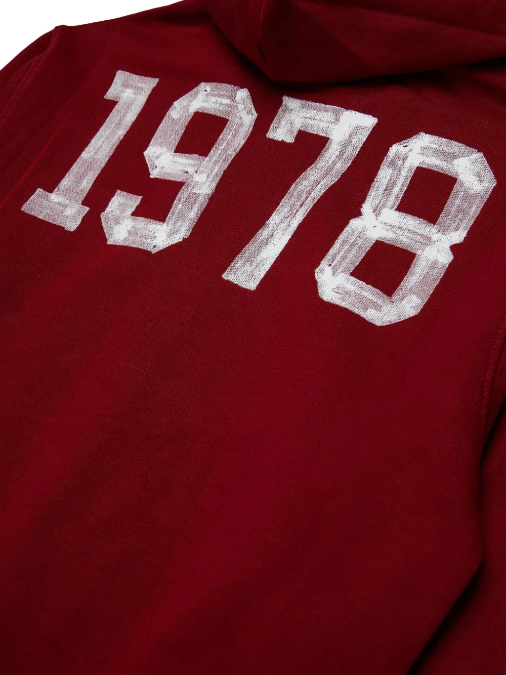 Diesel Kids Hoodie met logoprint en rits Rood
