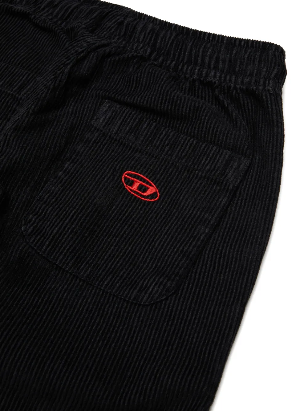 Diesel Kids Pmill ribfluwelen broek Zwart