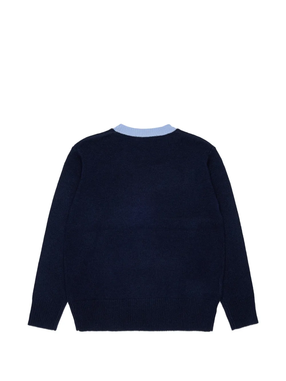 Marni Kids Trui met intarsia logo Blauw