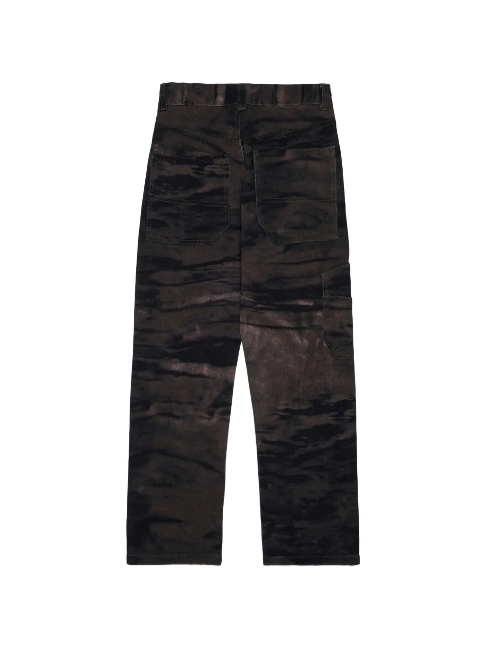 Diesel Kids Cargo broek met opgestikte zak en vervaagd effect Bruin