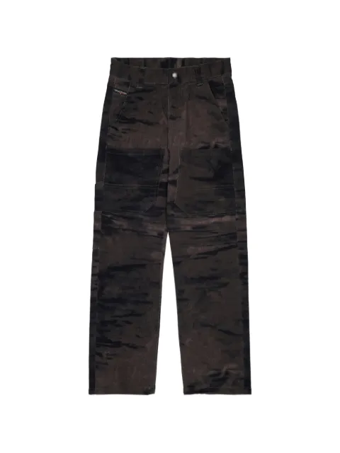Diesel Kids faded-effect patch-pocket cargo pants