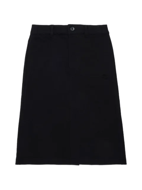 Diesel Kids logo-embroidered straight-cut skirt