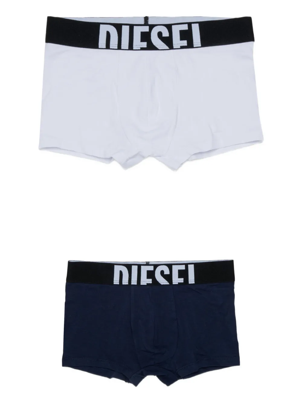 Diesel Kids Set boxer con logo in vita - Nero