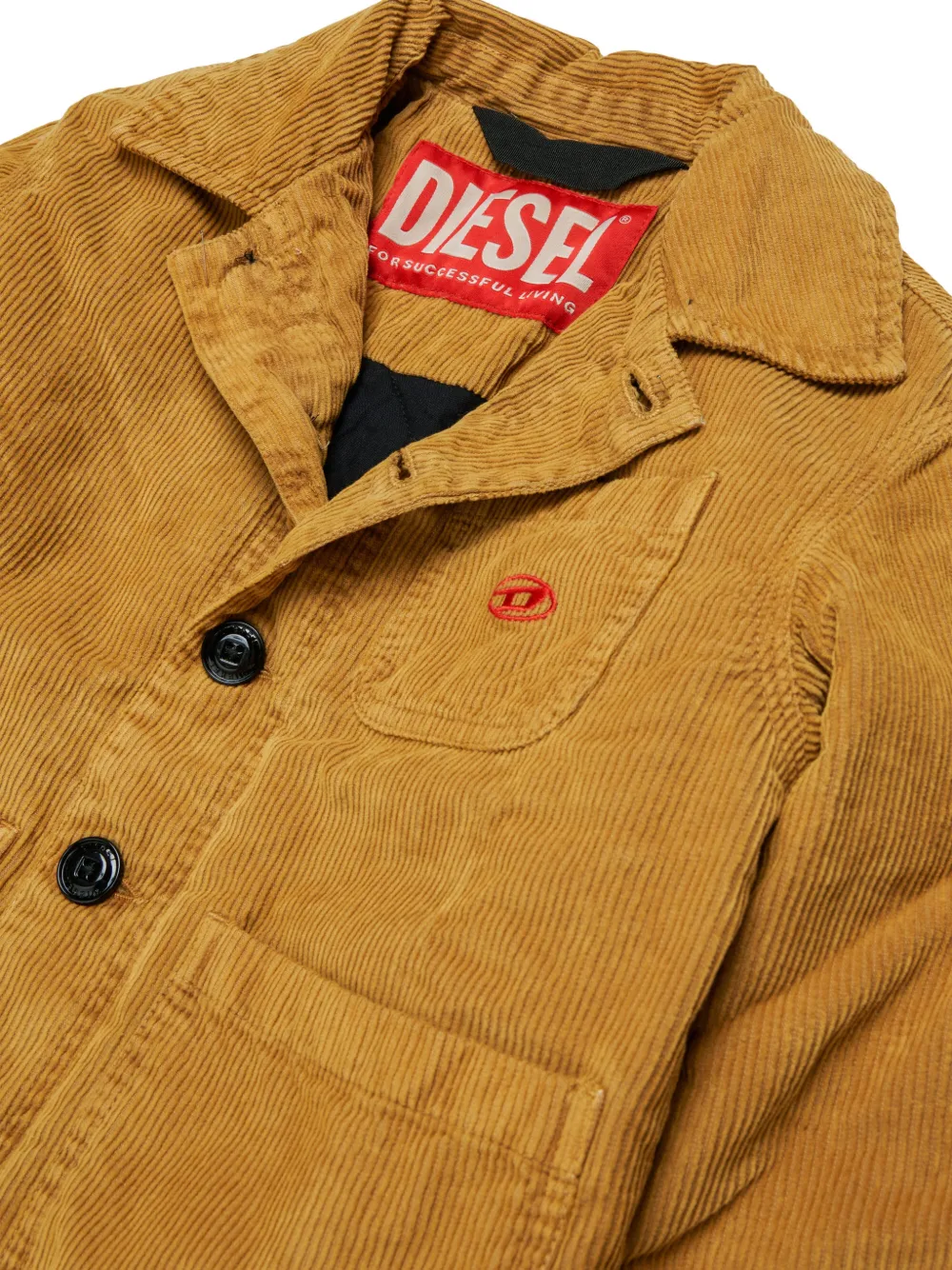 Diesel Kids Ribfluwelen jack Bruin