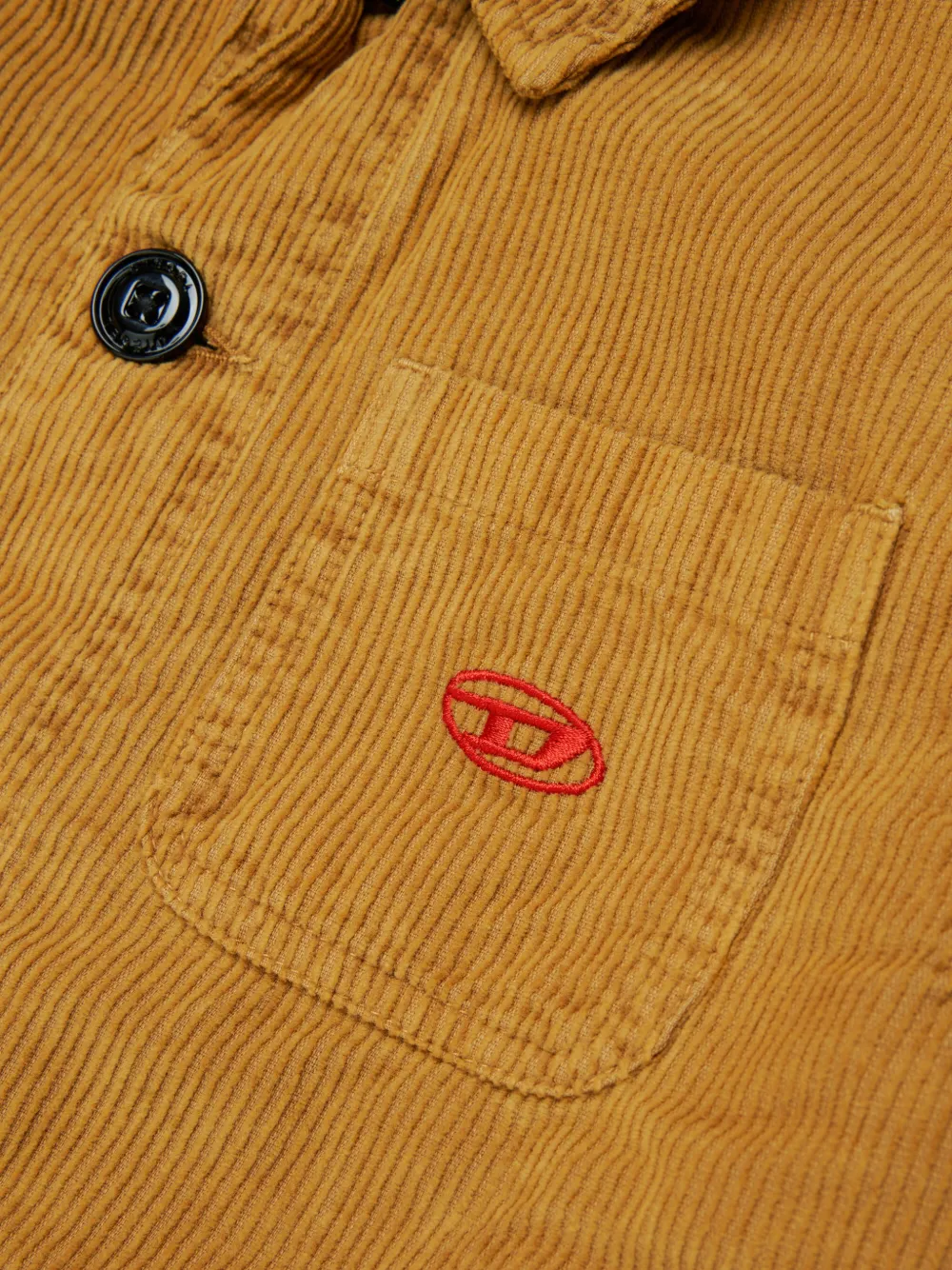 Diesel Kids Ribfluwelen jack Bruin