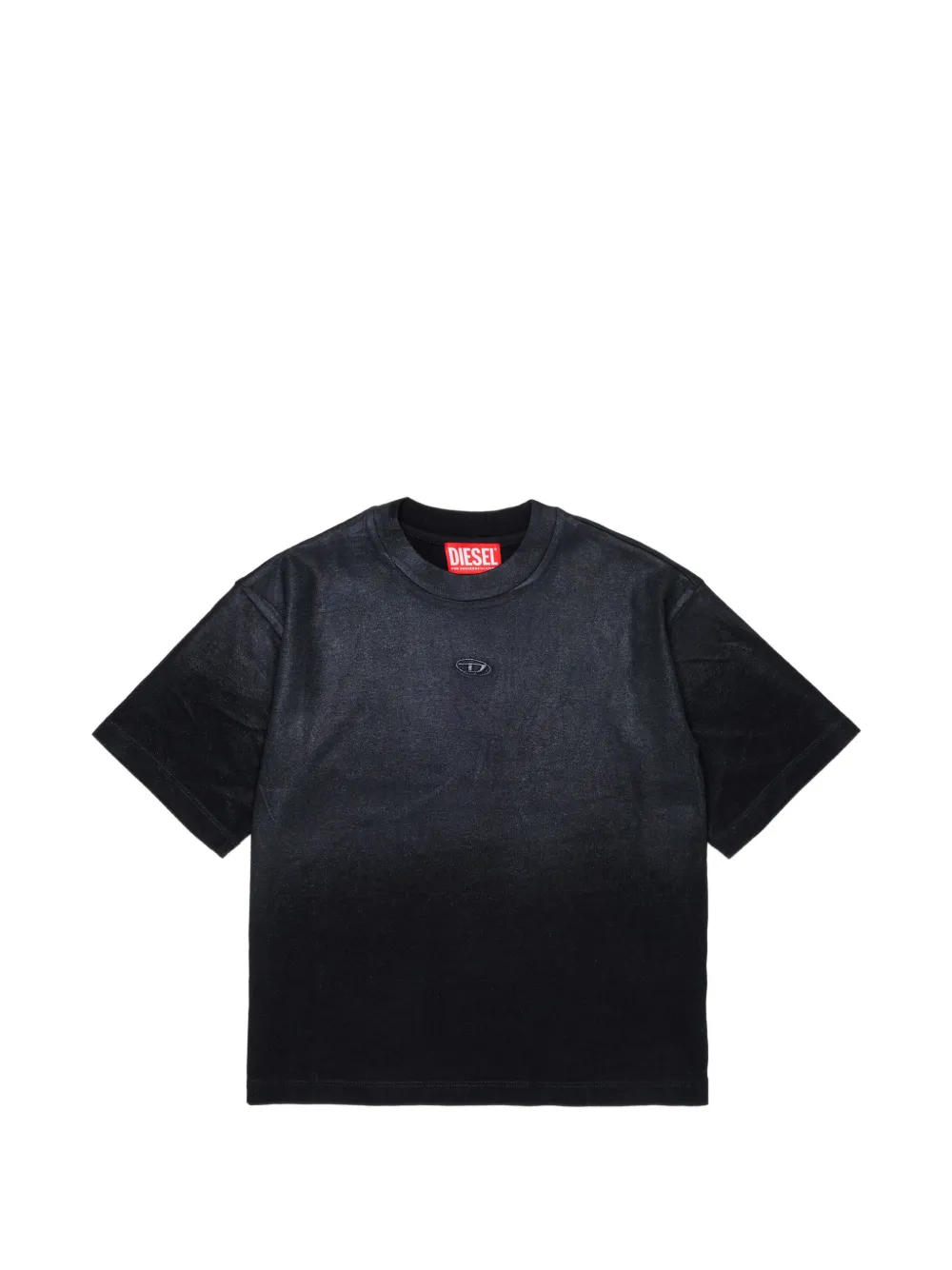 Diesel Kids T-shirt con applicazione logo - Nero