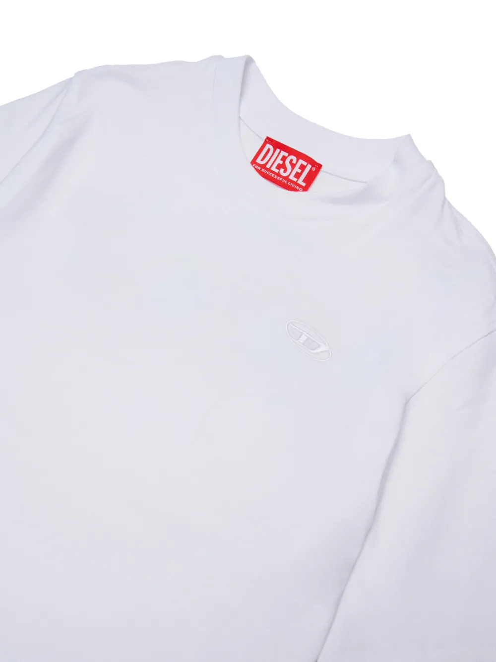 Diesel Kids T-shirt met logoprint Wit