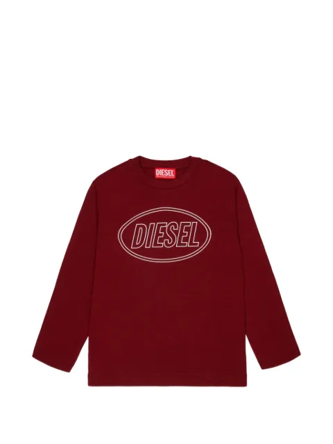 Diesel Kids logo-print long-sleeve T-shirt