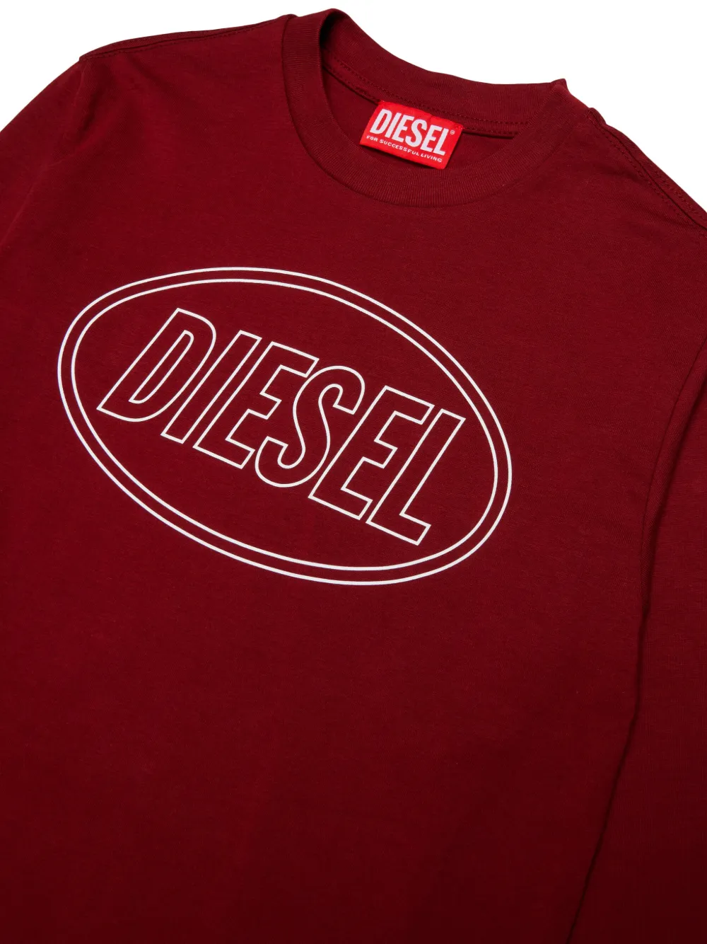 Diesel Kids T-shirt met lange mouwen Rood